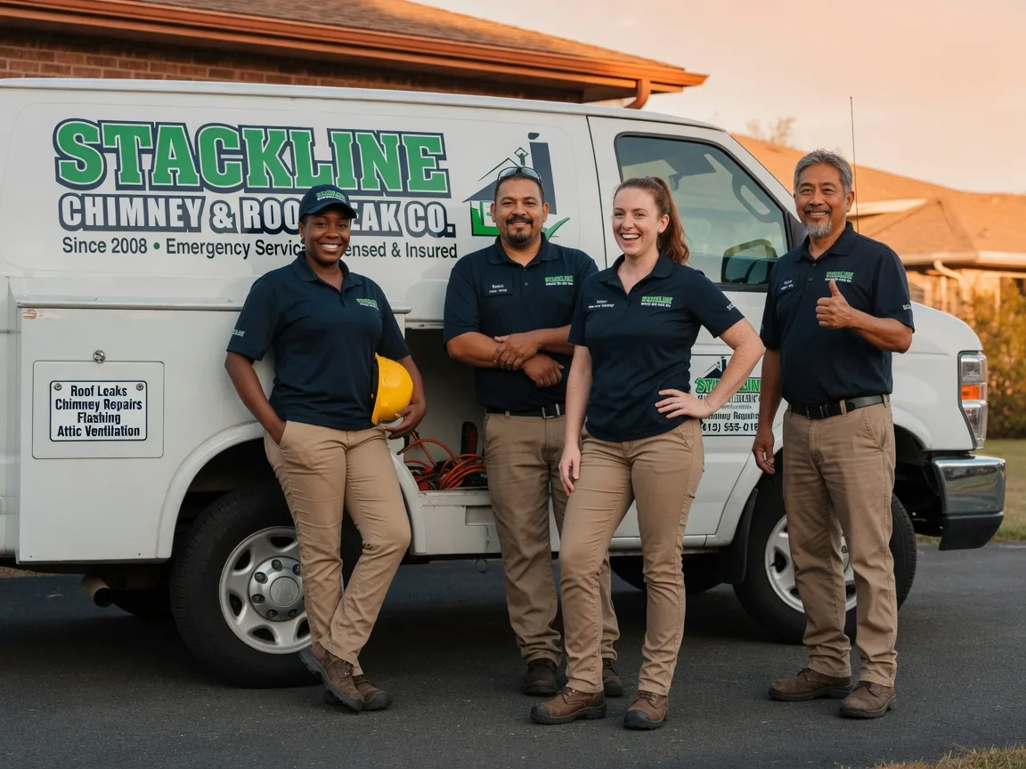 Chimney flashing repair company in Hitchcock, OK